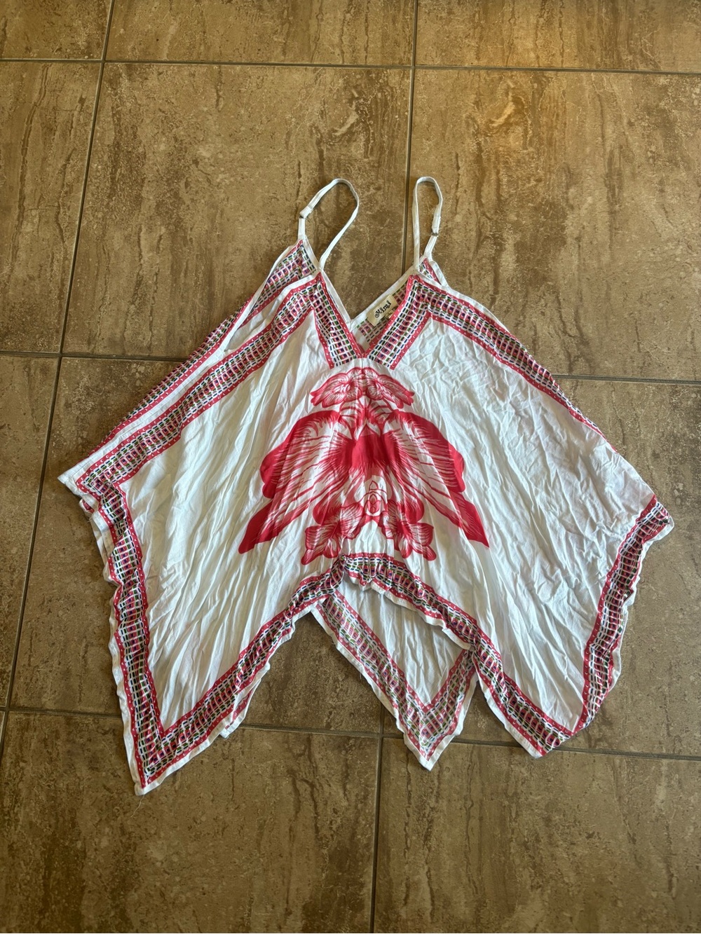 Mimis Hawaiian boho asymmetrical flowy cami
